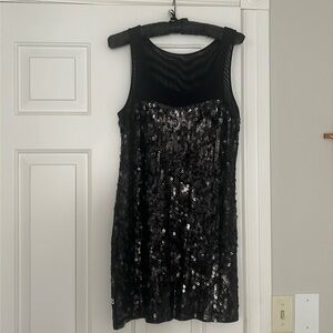 Black sequins dress